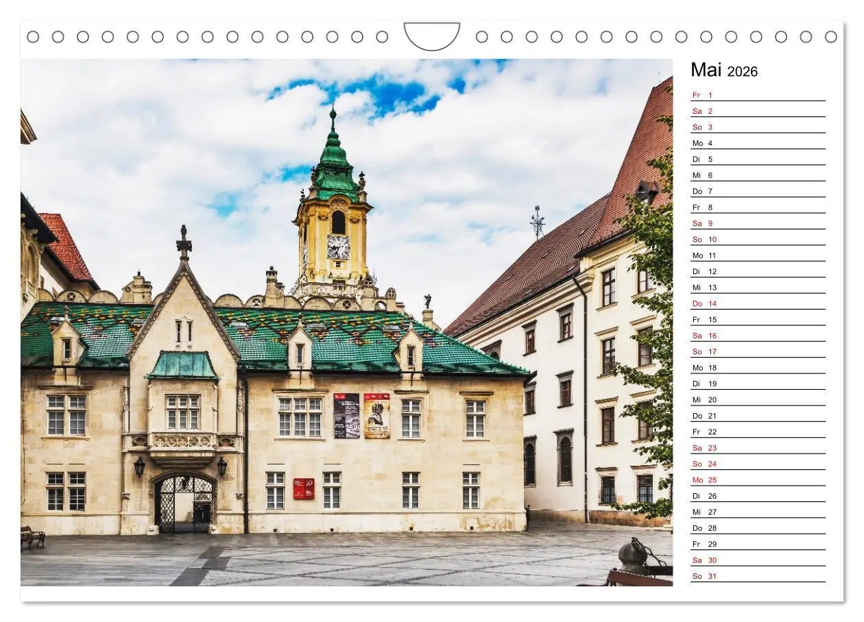 Bild: 9783457857908 | Ein Wochenende in Bratislava (Wandkalender 2026 DIN A4 quer),...