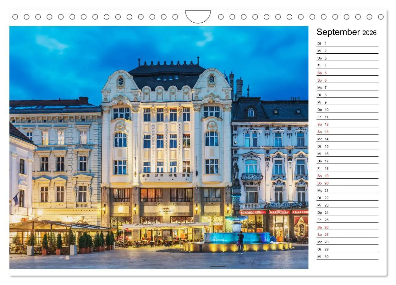 Bild: 9783457857908 | Ein Wochenende in Bratislava (Wandkalender 2026 DIN A4 quer),...