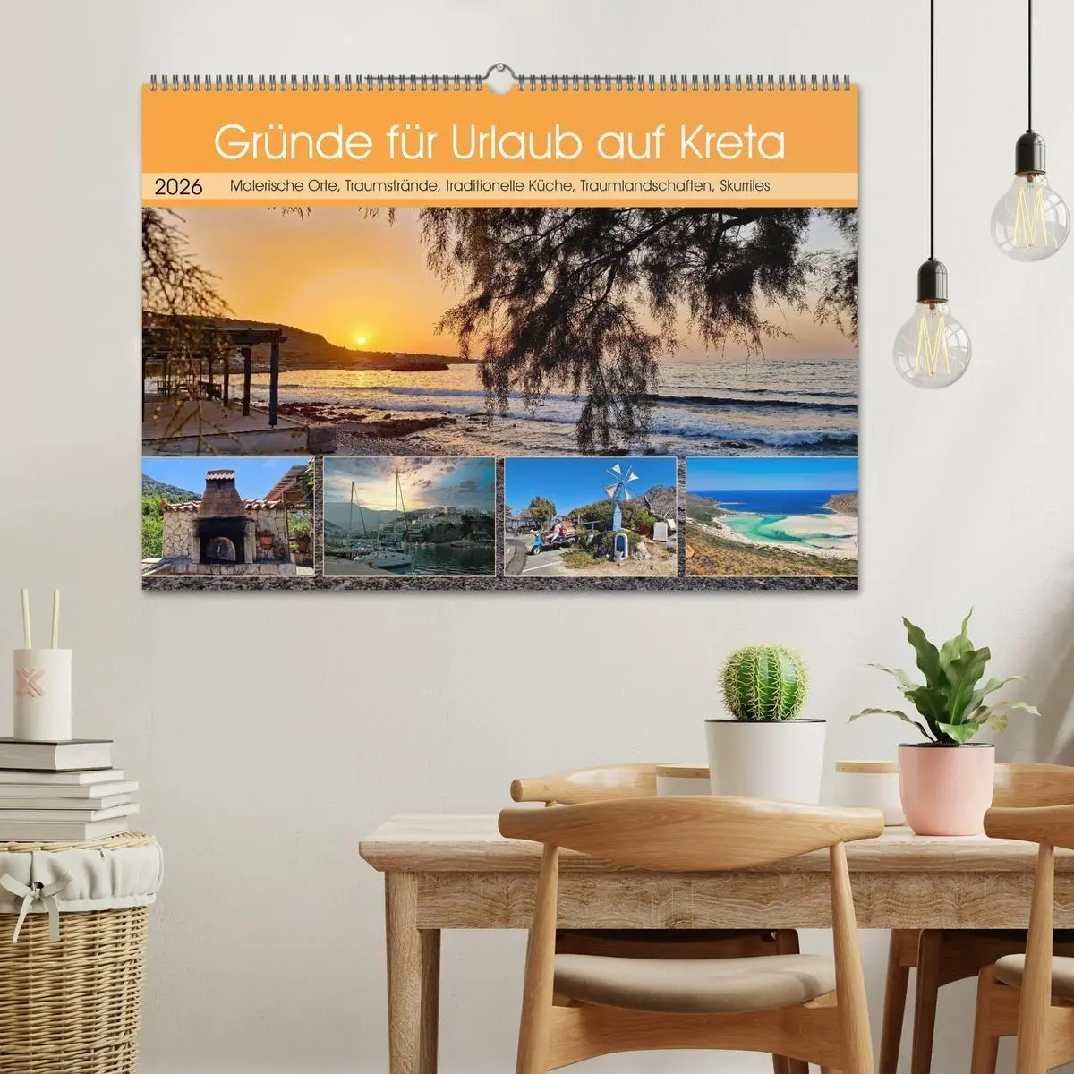 Bild: 9783516707908 | Gründe für Urlaub auf Kreta (Wandkalender 2026 DIN A2 quer),...