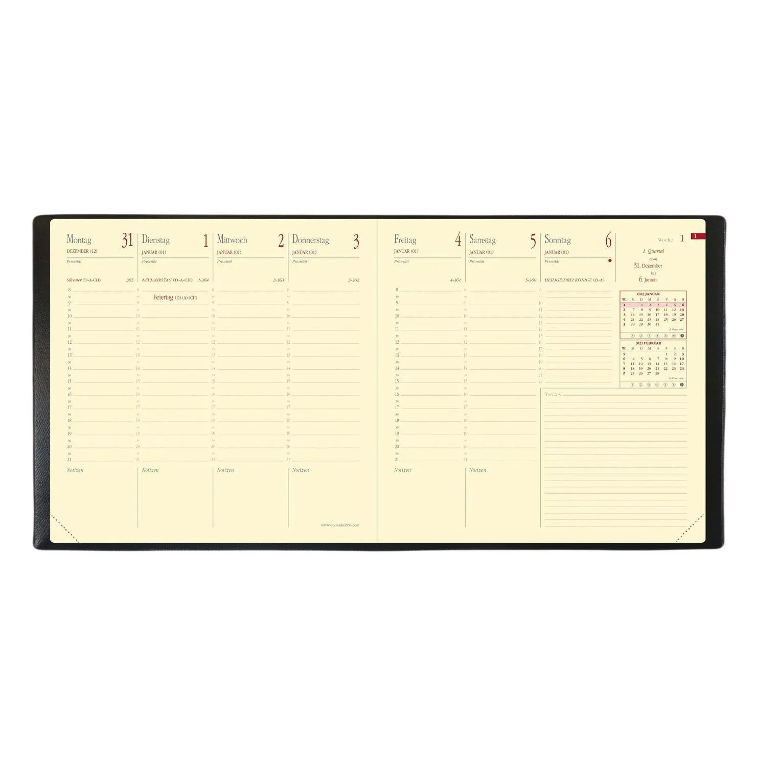 Bild: 3371010418008 | Executif Prestige VZ Soho rosa 2026 | Kalender im Schreibtischformat