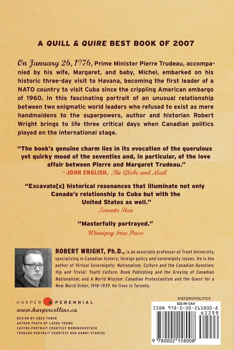 Rückseite: 9780002158008 | Three Nights in Havana | Robert A Wright | Taschenbuch | Englisch