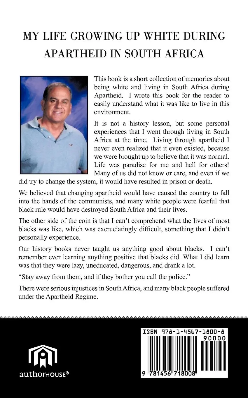Rückseite: 9781456718008 | My Life Growing Up White During Apartheid in South Africa | Hummel