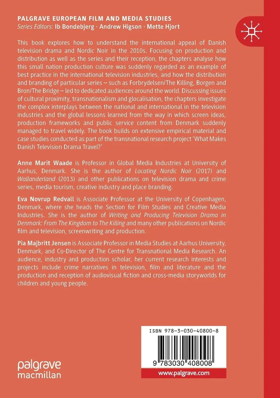 Rückseite: 9783030408008 | Danish Television Drama | Global Lessons from a Small Nation | Buch