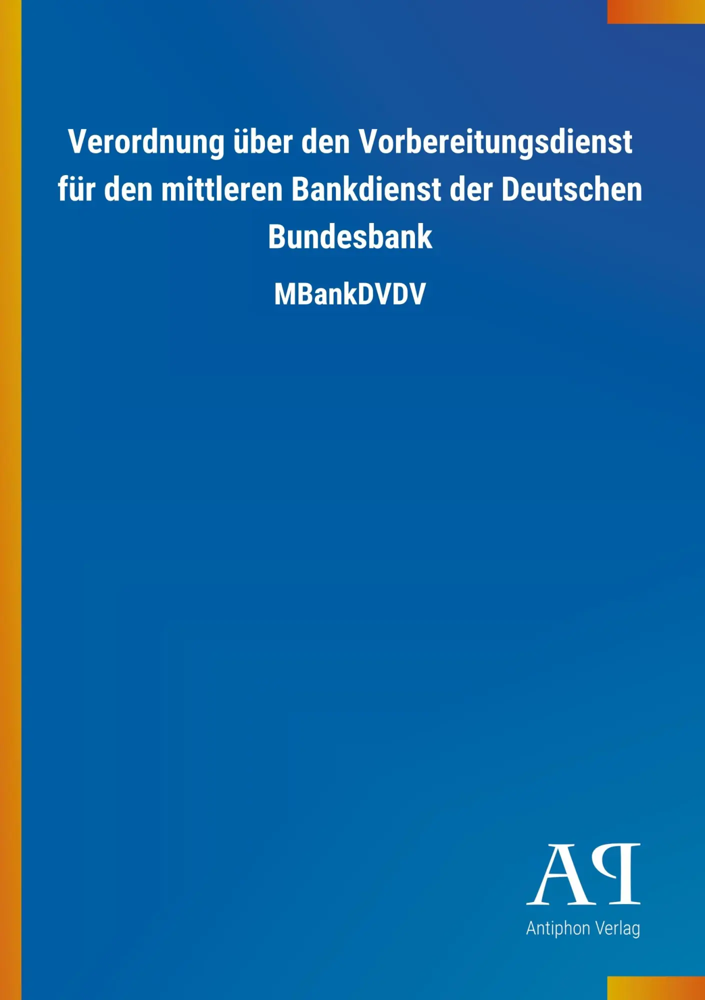 Cover: 9783731428008 | Verordnung über den Vorbereitungsdienst für den mittleren...