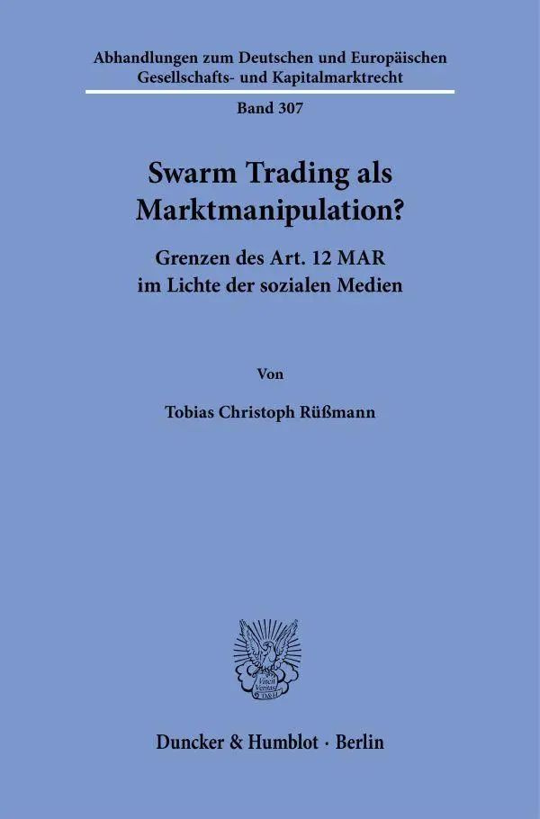 Swarm Trading als Marktmanipulation?