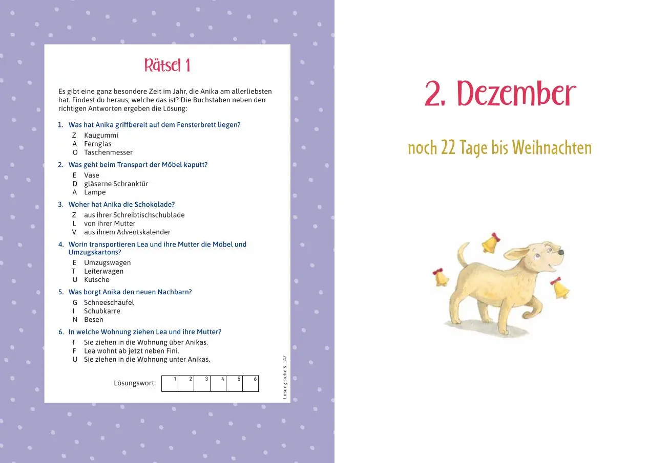 Bild: 9783780618108 | Ein Fall für die Lebkuchen-Bande | Anna Lisa Kiesel | Kalender