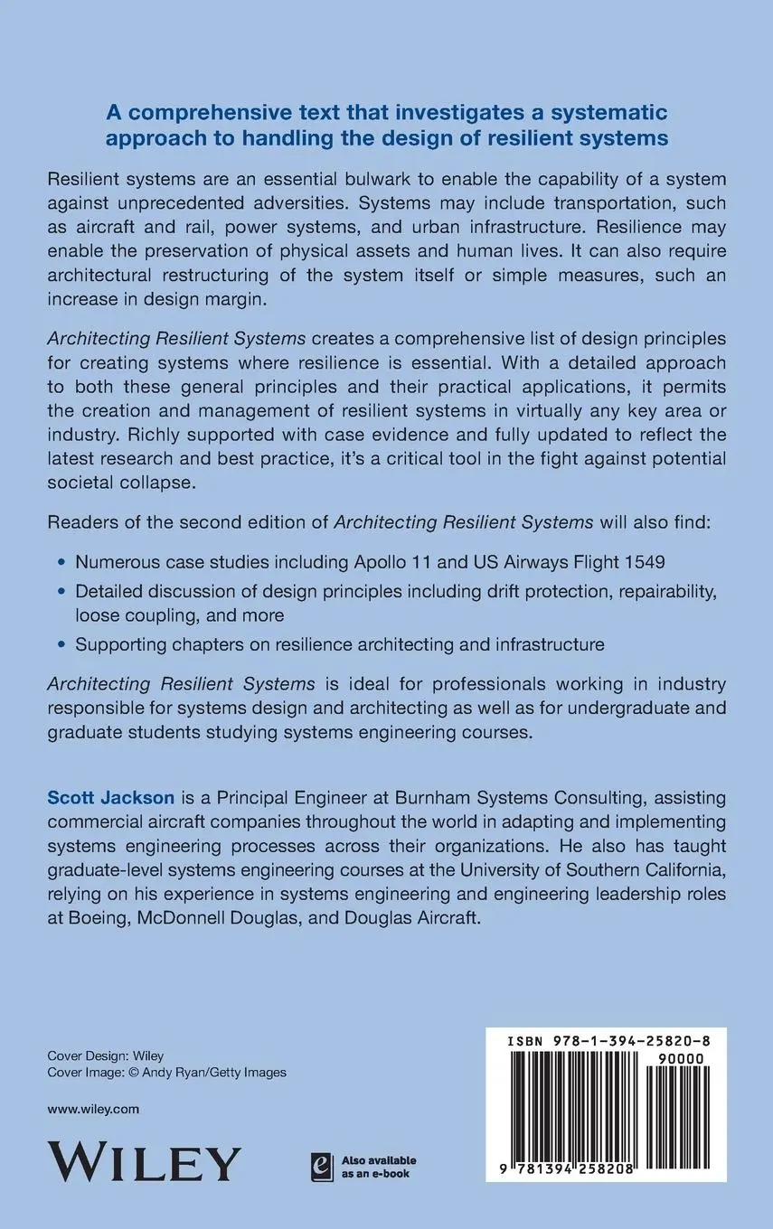 Rückseite: 9781394258208 | Architecting Resilient Systems | Scott Jackson | Buch | Englisch