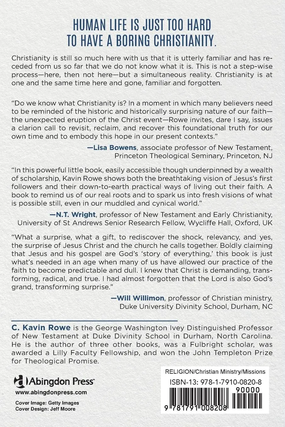 Rückseite: 9781791008208 | Christianity's Surprise | A Sure and Certain Hope | C Kavin Rowe