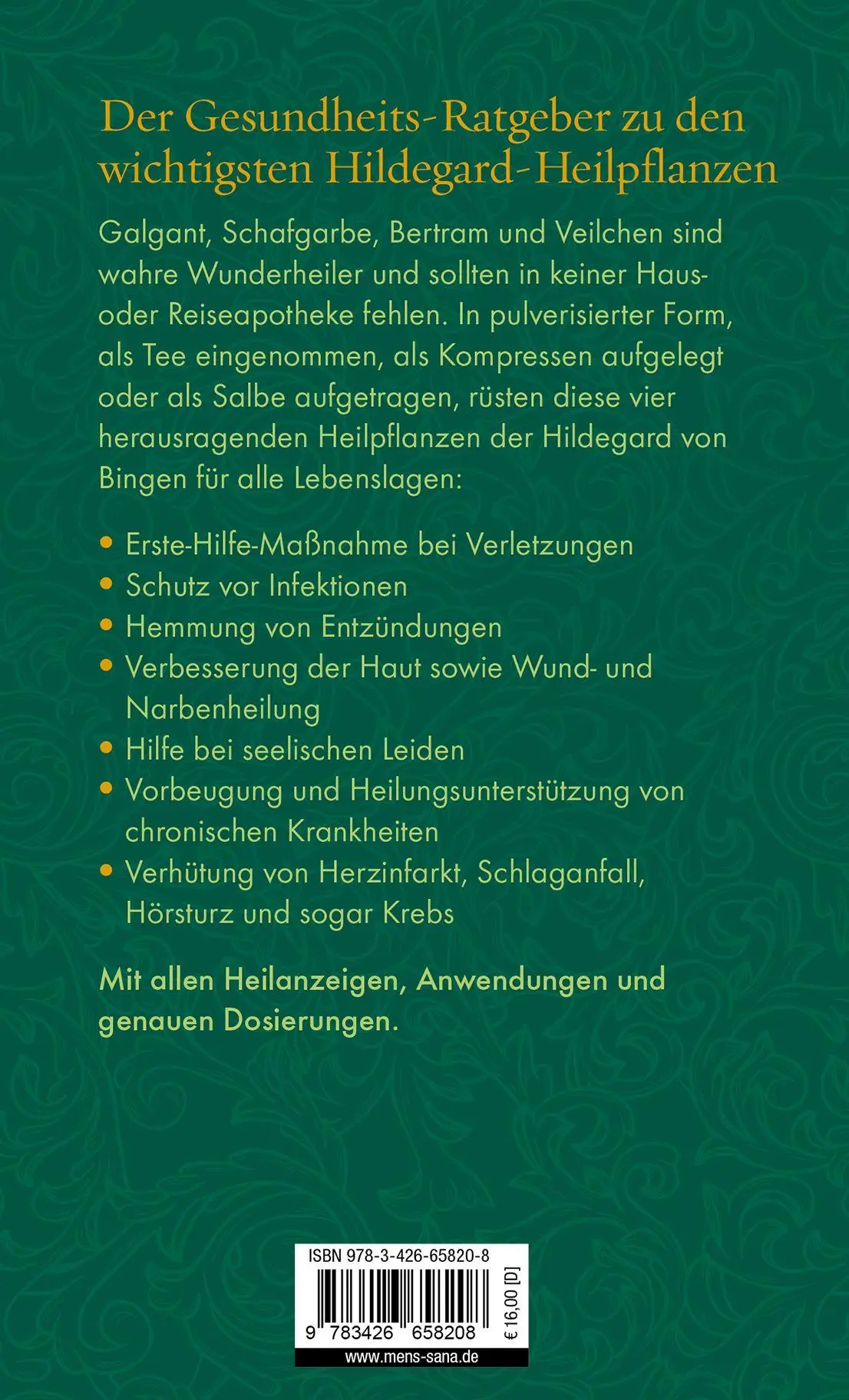 Rückseite: 9783426658208 | Die Hildegard-Heilschätze | Wighard Strehlow | Buch | 160 S. | Deutsch