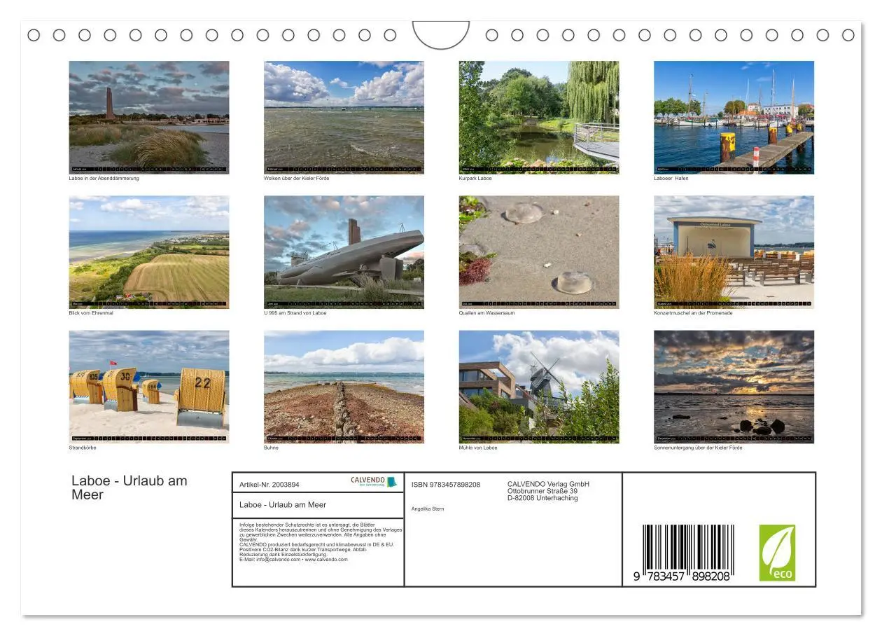 Bild: 9783457898208 | Laboe - Urlaub am Meer (Wandkalender 2026 DIN A4 quer), CALVENDO...