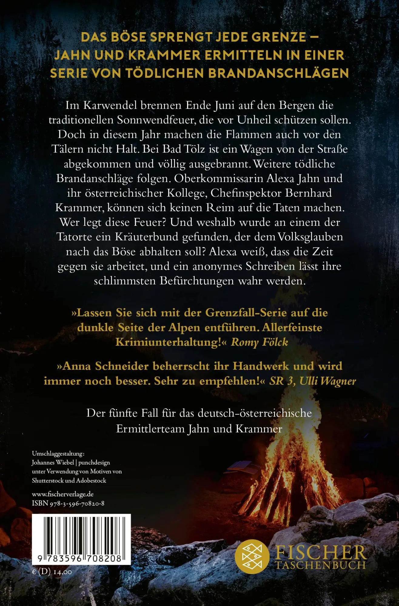 Rückseite: 9783596708208 | Grenzfall - Ihre Spur in den Flammen | Anna Schneider | Taschenbuch
