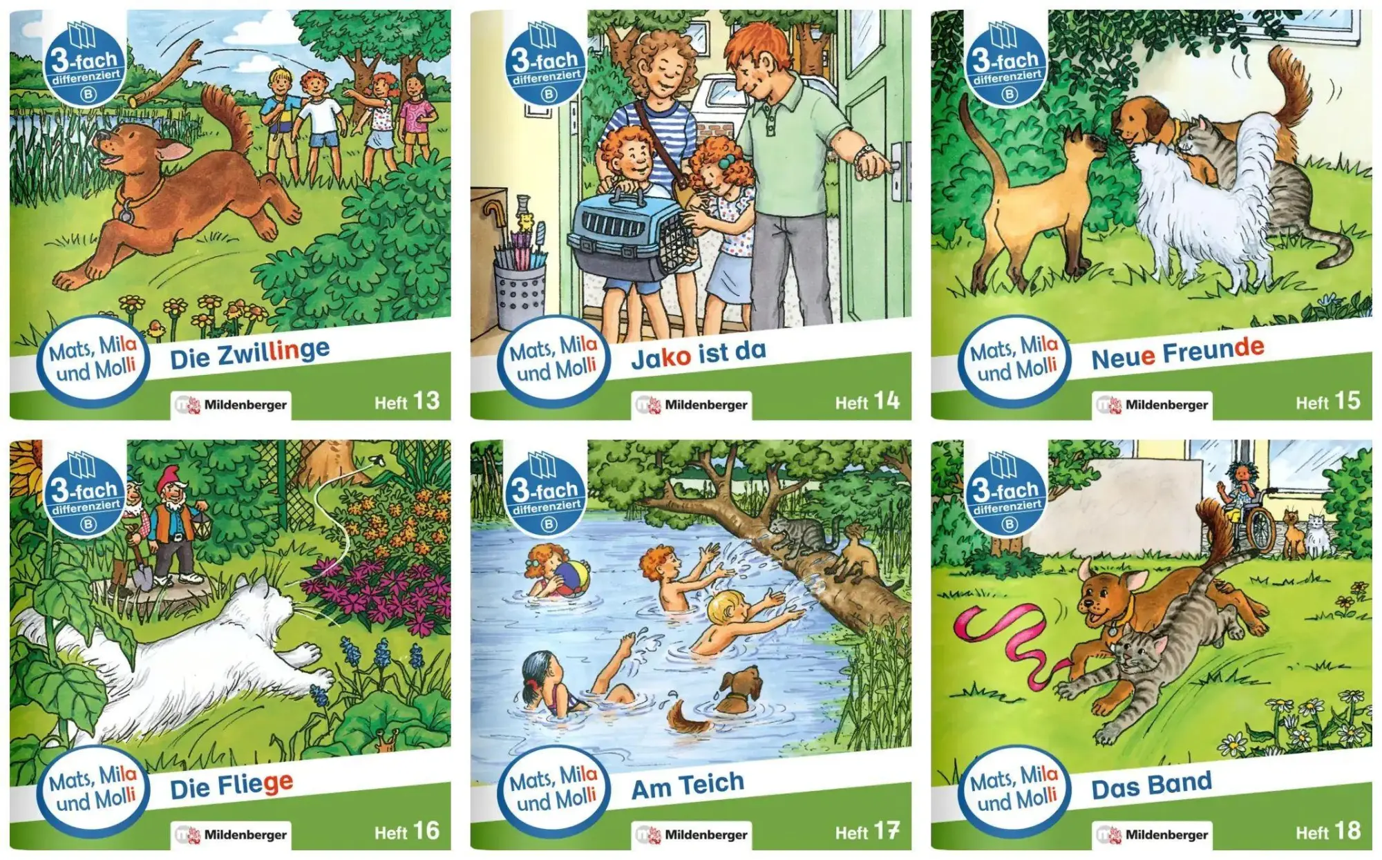 Cover: 9783619018208 | Mats, Mila und Molli - Heft 13 - 18, Schwierigkeitsstufe B | Buch