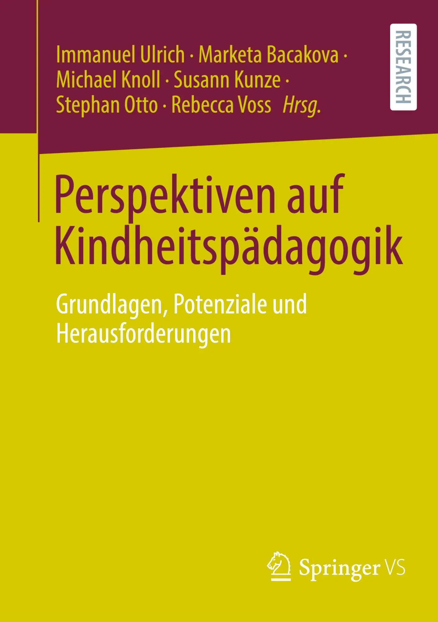 Cover: 9783658488208 | Perspektiven auf Kindheitspädagogik | Immanuel Ulrich (u. a.) | Buch