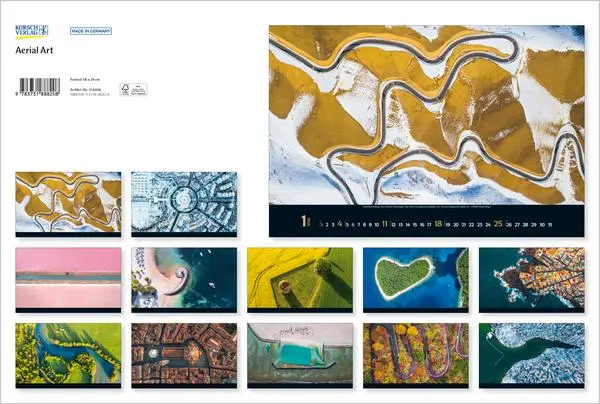 Bild: 9783731888208 | Aerial Art 2026 | Verlag Korsch | Kalender | 14 S. | Deutsch | 2026