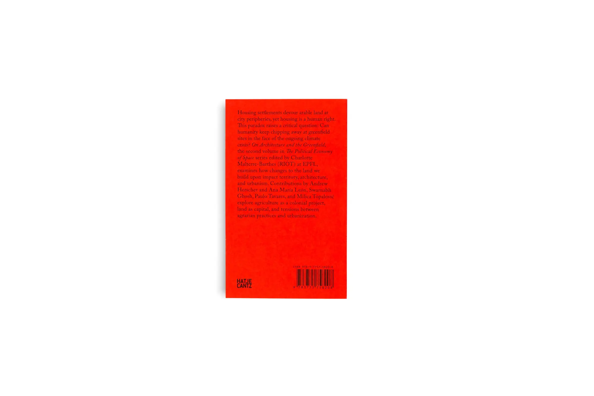 Bild: 9783775758208 | On Architecture and the Greenfield | Charlotte Malterre-Barthes | Buch