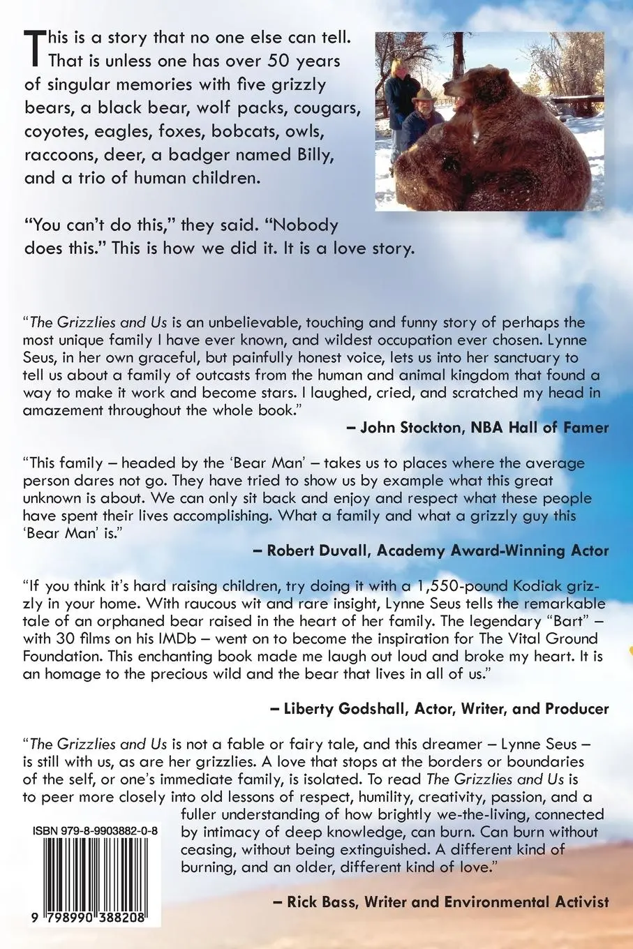 Rückseite: 9798990388208 | The Grizzlies and Us | Lynne Seus | Taschenbuch | Englisch | 2024
