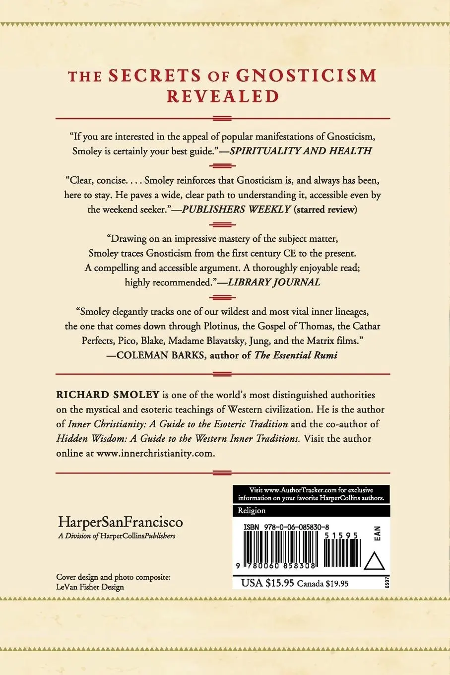 Rückseite: 9780060858308 | Forbidden Faith | The Secret History of Gnosticism | Richard Smoley