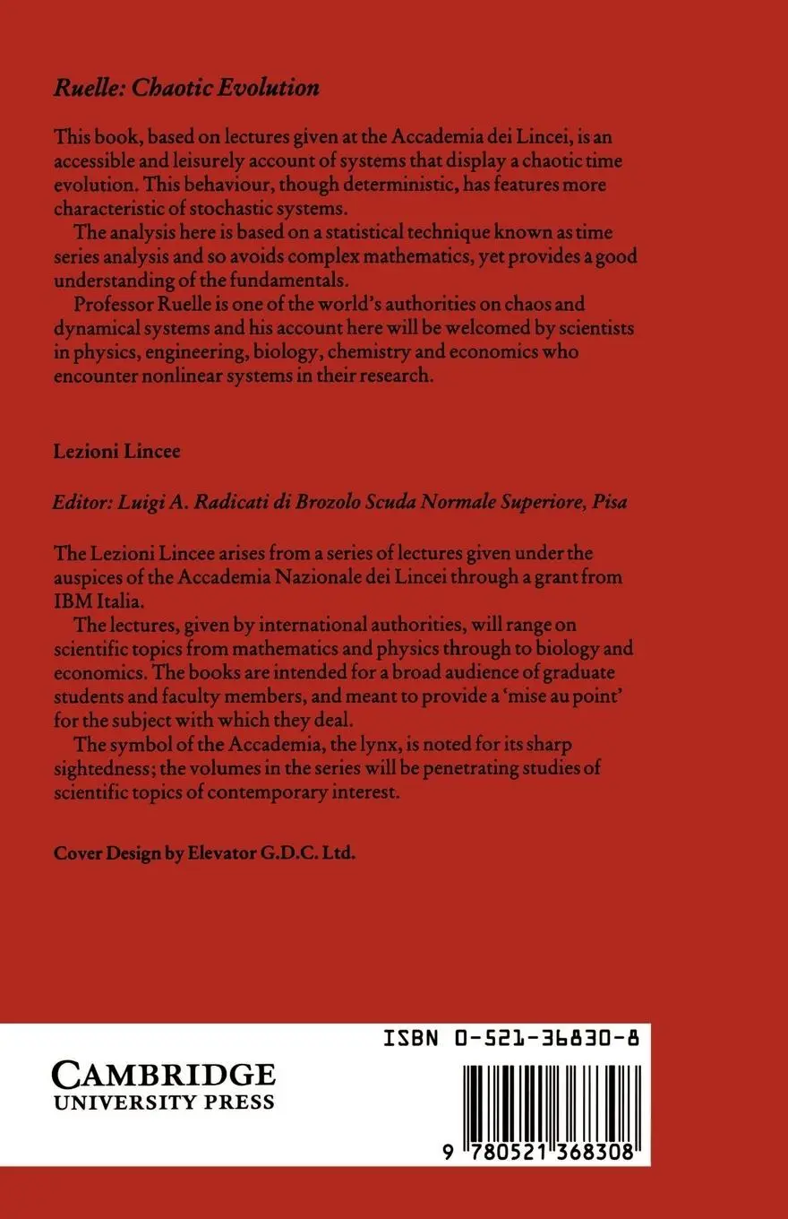 Rückseite: 9780521368308 | Chaotic Evolution and Strange Attractors | David Ruelle (u. a.) | Buch