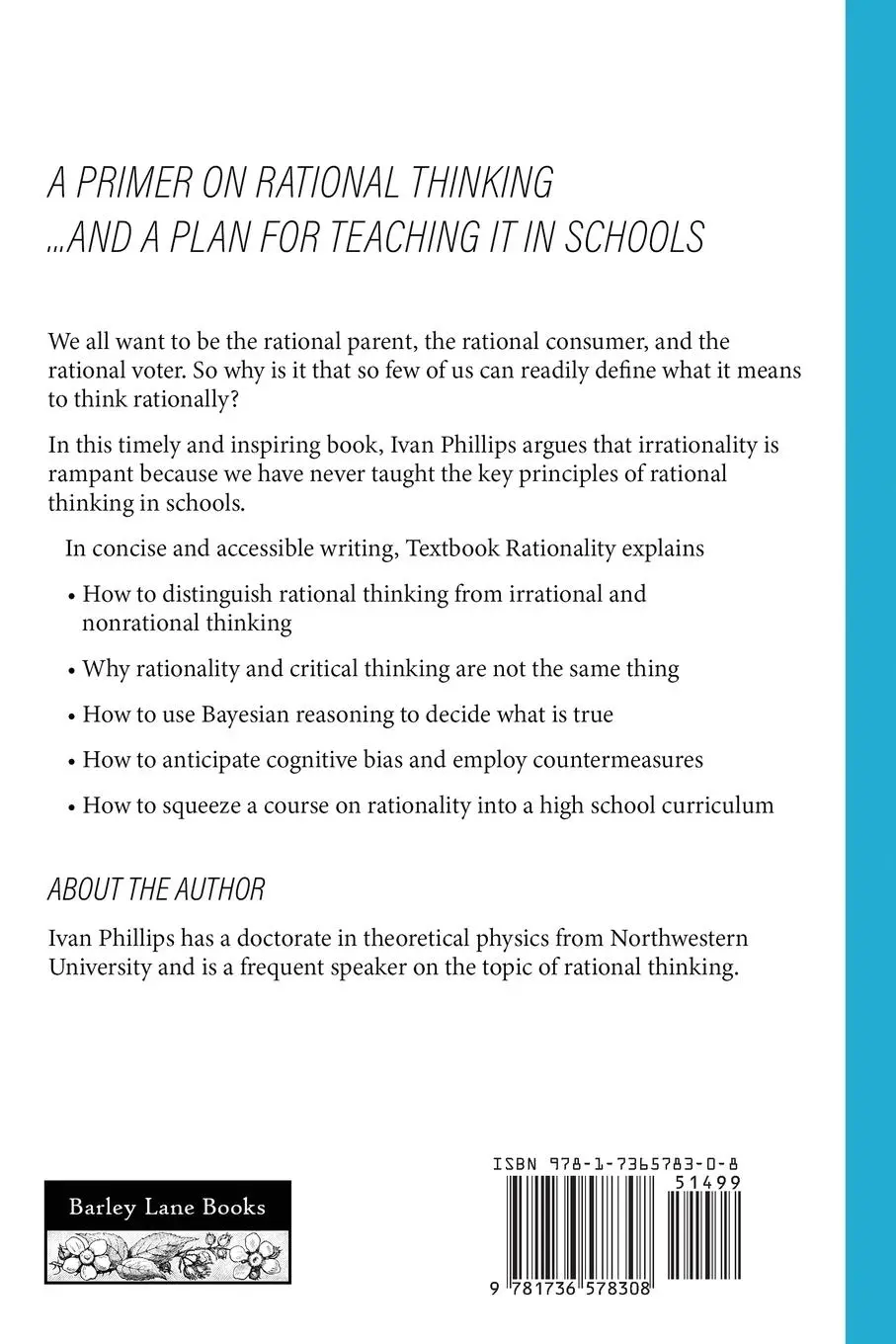 Rückseite: 9781736578308 | Textbook Rationality | Ivan Phillips | Taschenbuch | Englisch | 2021