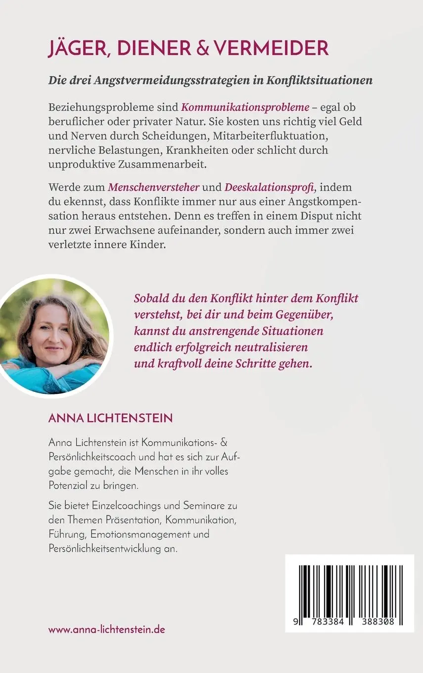 Rückseite: 9783384388308 | Jäger, Diener und Vermeider | Anna Lichtenstein | Buch | 144 S. | 2024