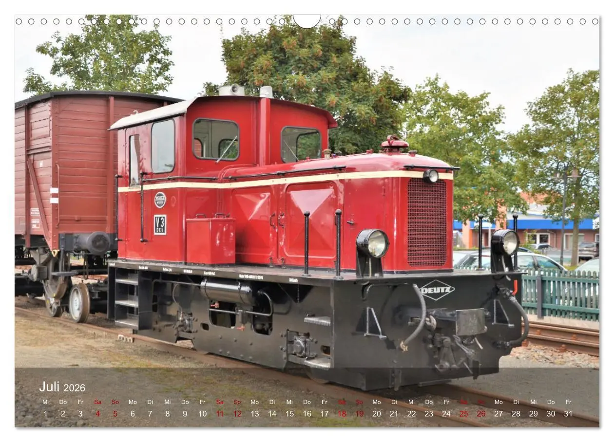 Bild: 9783457578308 | Diesel-Loks (Wandkalender 2026 DIN A3 quer), CALVENDO Monatskalender