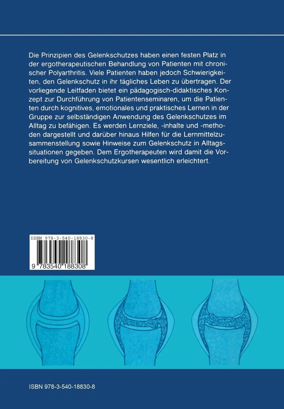 Rückseite: 9783540188308 | Gelenkschutzunterweisung bei Patienten mit chronischer Polyarthritis