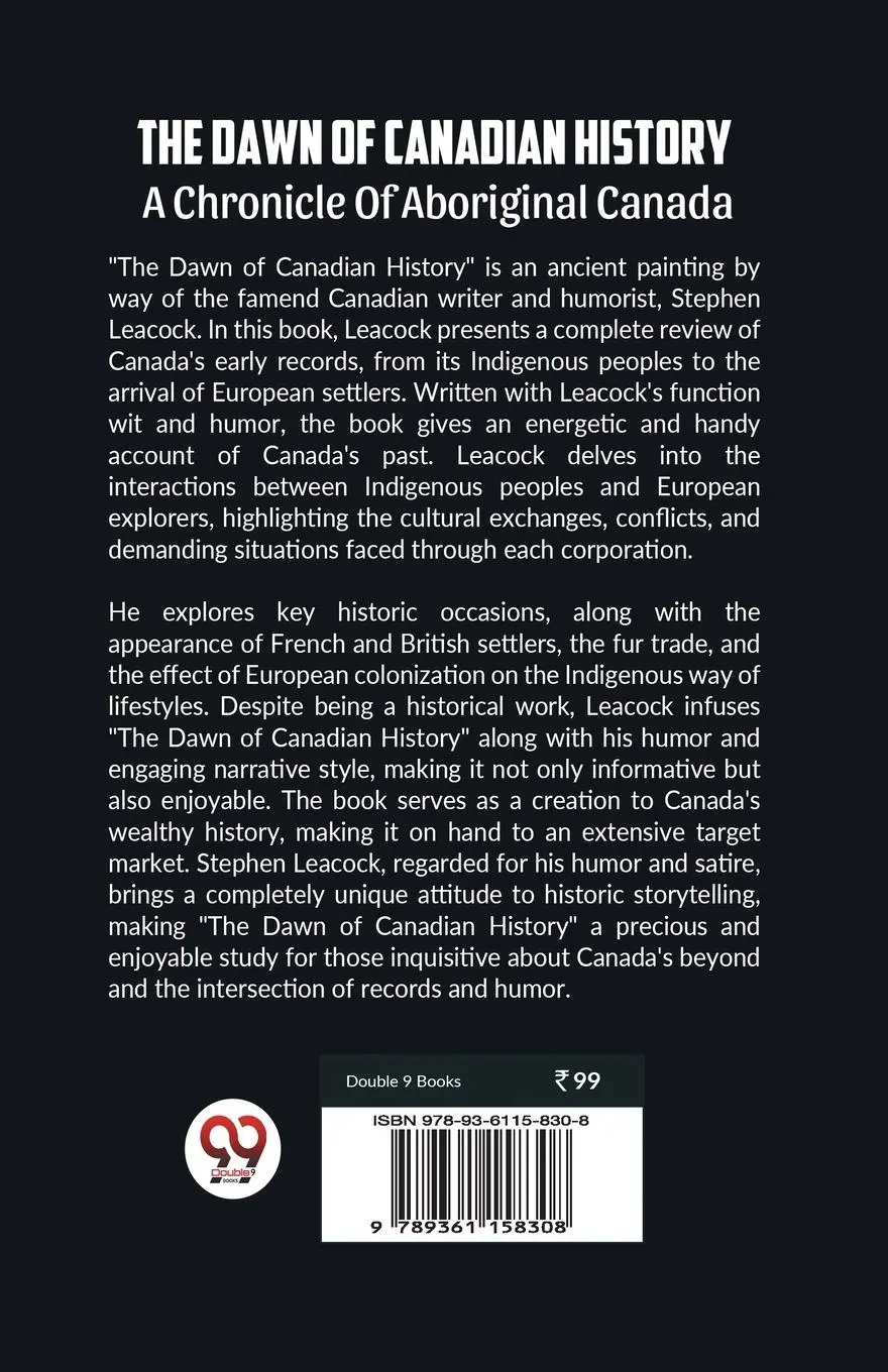 Rückseite: 9789361158308 | The Dawn Of Canadian History A Chronicle Of Aboriginal Canada | Buch