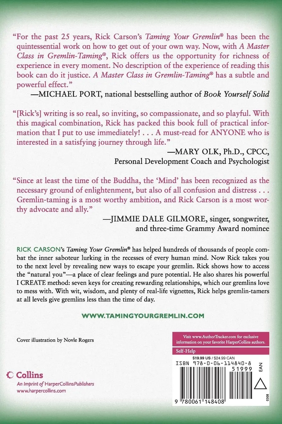 Rückseite: 9780061148408 | A Master Class in Gremlin-Taming | Rick Carson | Taschenbuch | 2008