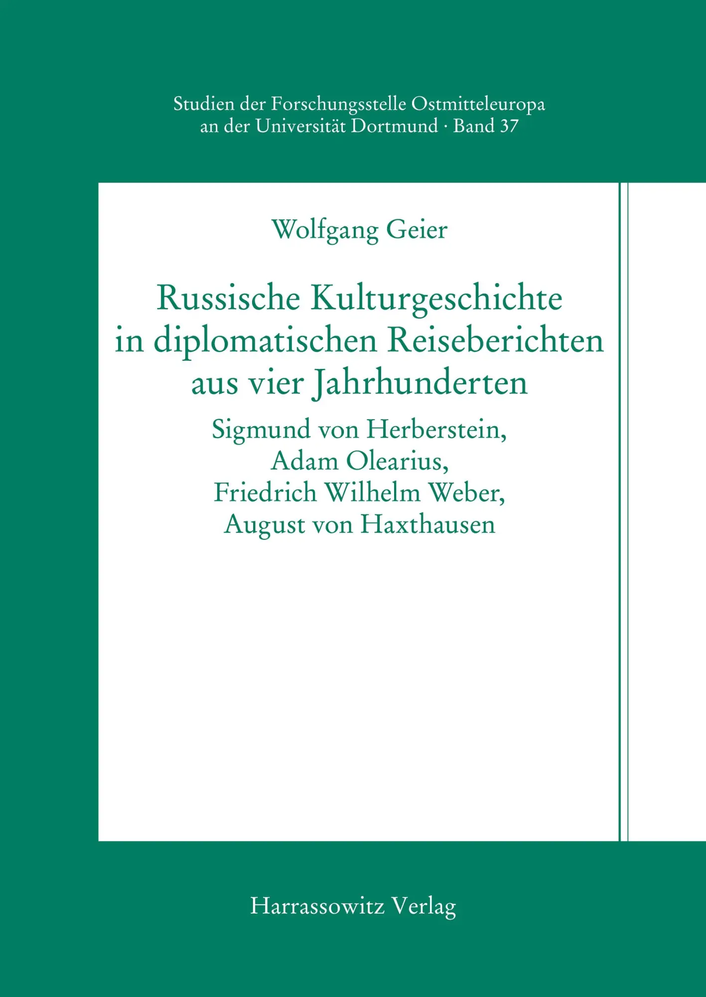 Cover: 9783447048408 | Russische Kulturgeschichte in diplomatischen Reiseberichten aus...
