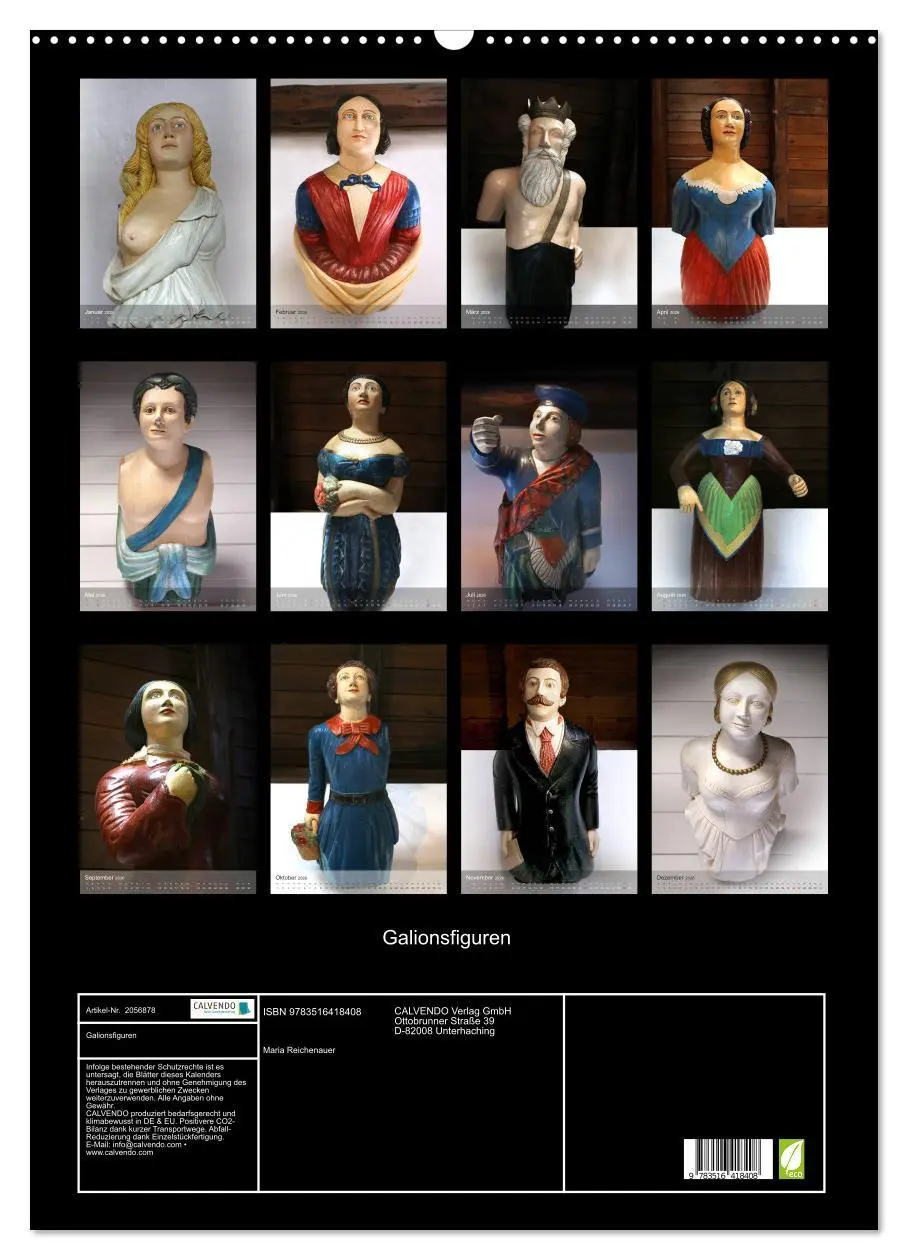Bild: 9783516418408 | Galionsfiguren (Wandkalender 2026 DIN A2 hoch), CALVENDO...