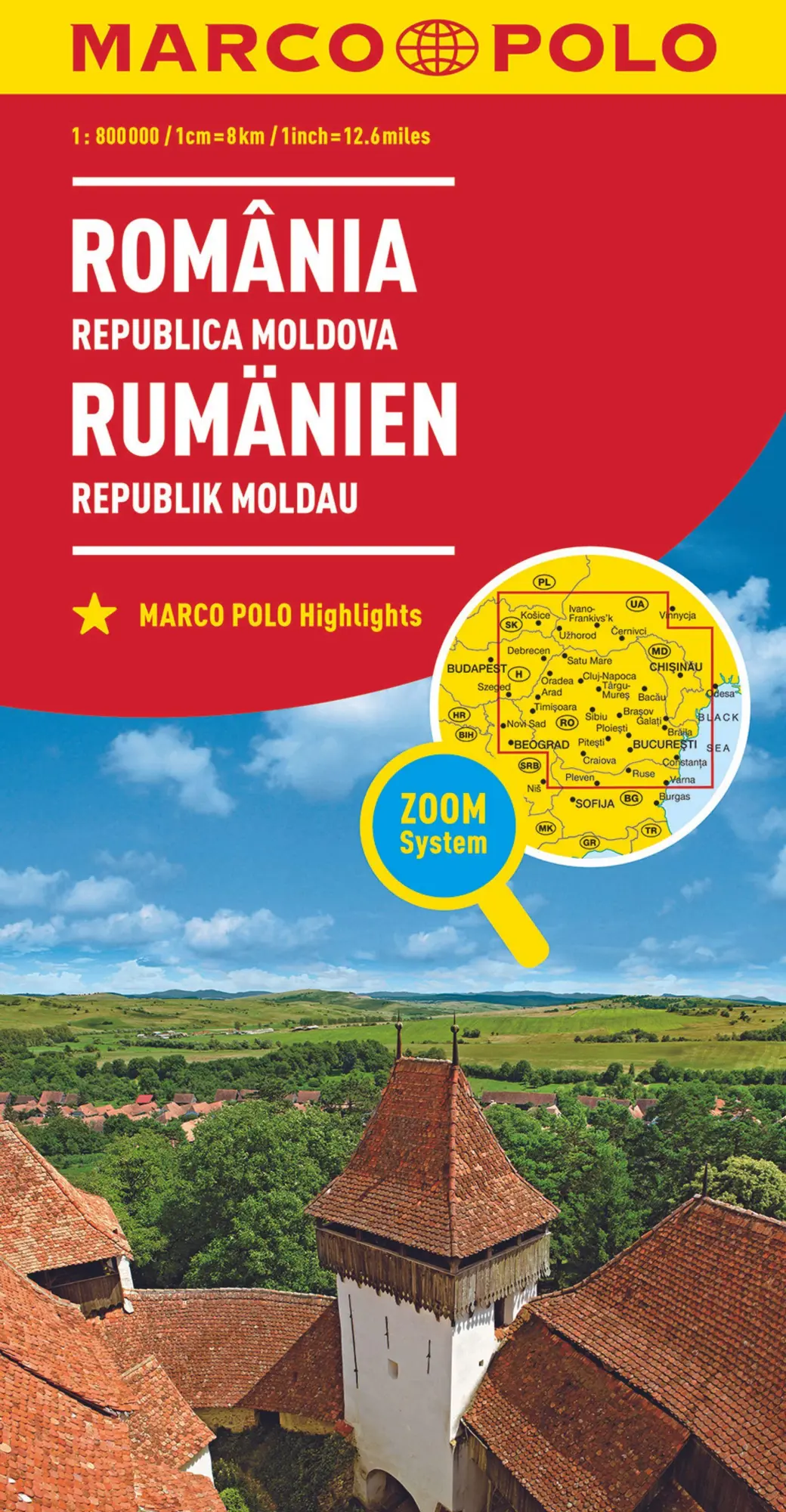 Cover: 9783829738408 | MARCO POLO Länderkarte Rumänien, Republik Moldau 1:800.000 | 1 S.