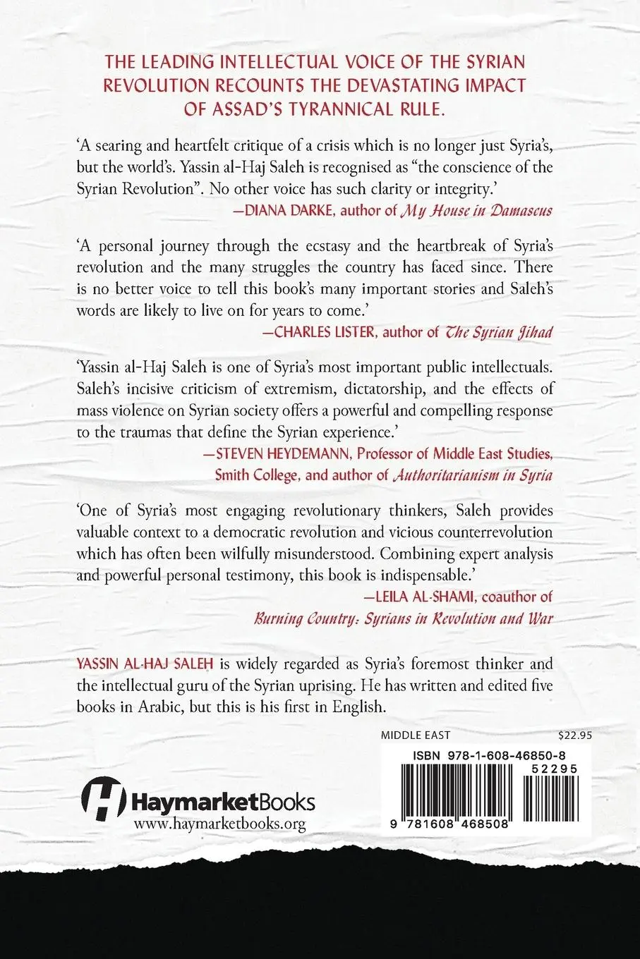 Rückseite: 9781608468508 | Impossible Revolution | Making Sense of the Syrian Tragedy | Saleh