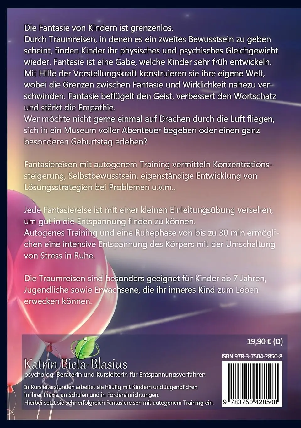 Rückseite: 9783750428508 | Fantasiereisen 2 | mit Autogenem Training für Kinder und Jugendliche