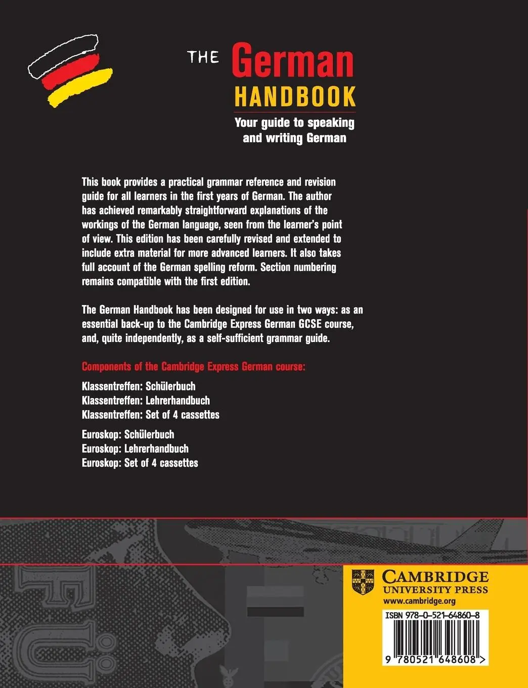 Rückseite: 9780521648608 | The German Handbook | Paul Webster | Taschenbuch | Englisch | 1999