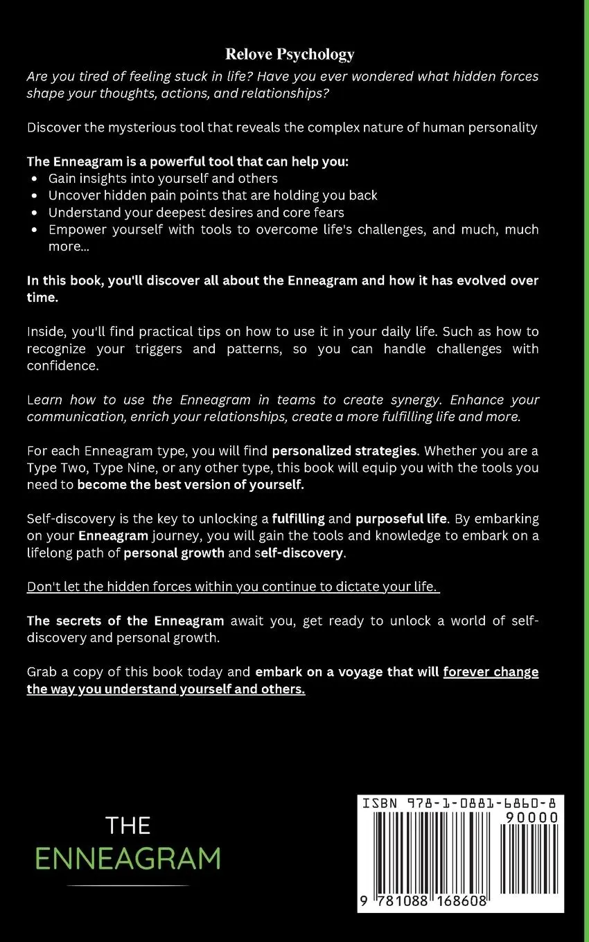 Rückseite: 9781088168608 | The Enneagram | Relove Psychology | Taschenbuch | Englisch | 2023