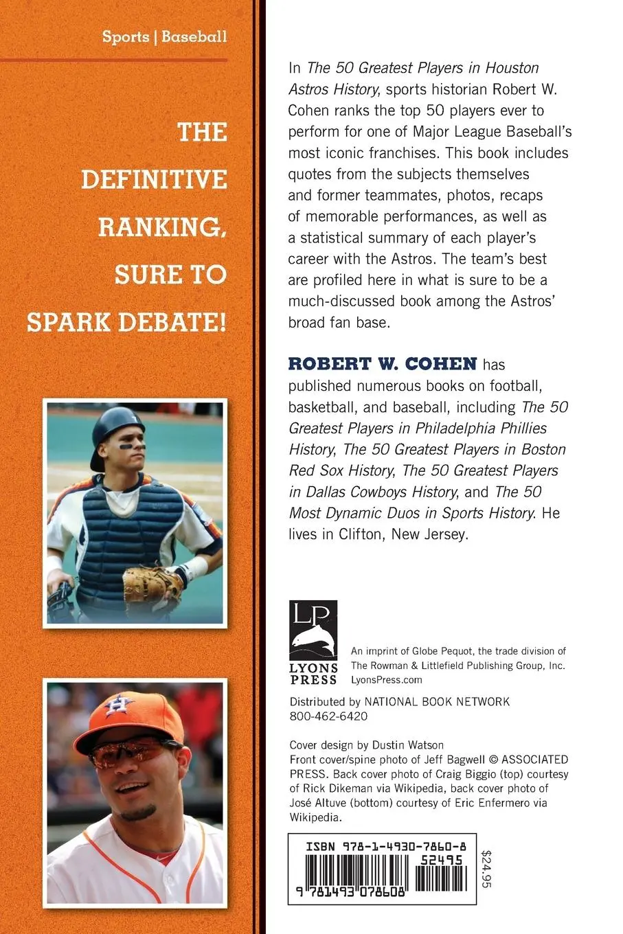 Rückseite: 9781493078608 | The 50 Greatest Players in Houston Astros History | Robert W. Cohen