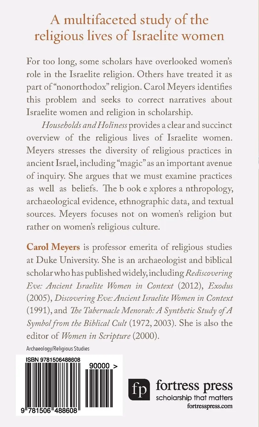 Rückseite: 9781506488608 | Households and Holiness | The Religious Culture of Israelite Women
