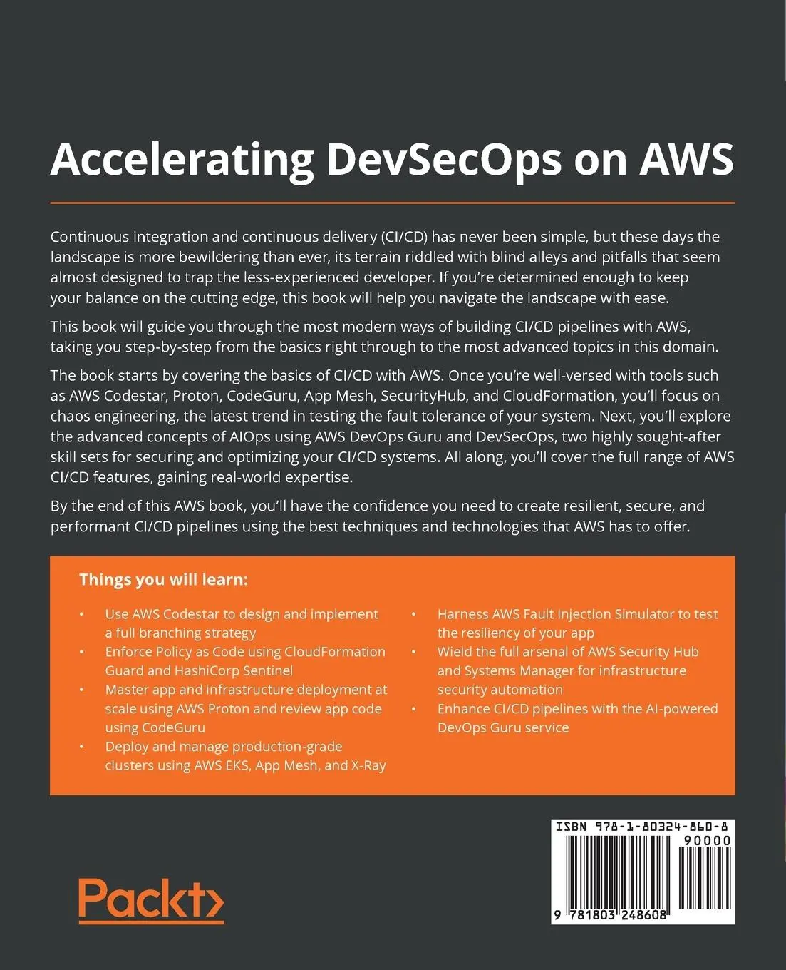 Rückseite: 9781803248608 | Accelerating DevSecOps on AWS | Nikit Swaraj | Taschenbuch | Englisch