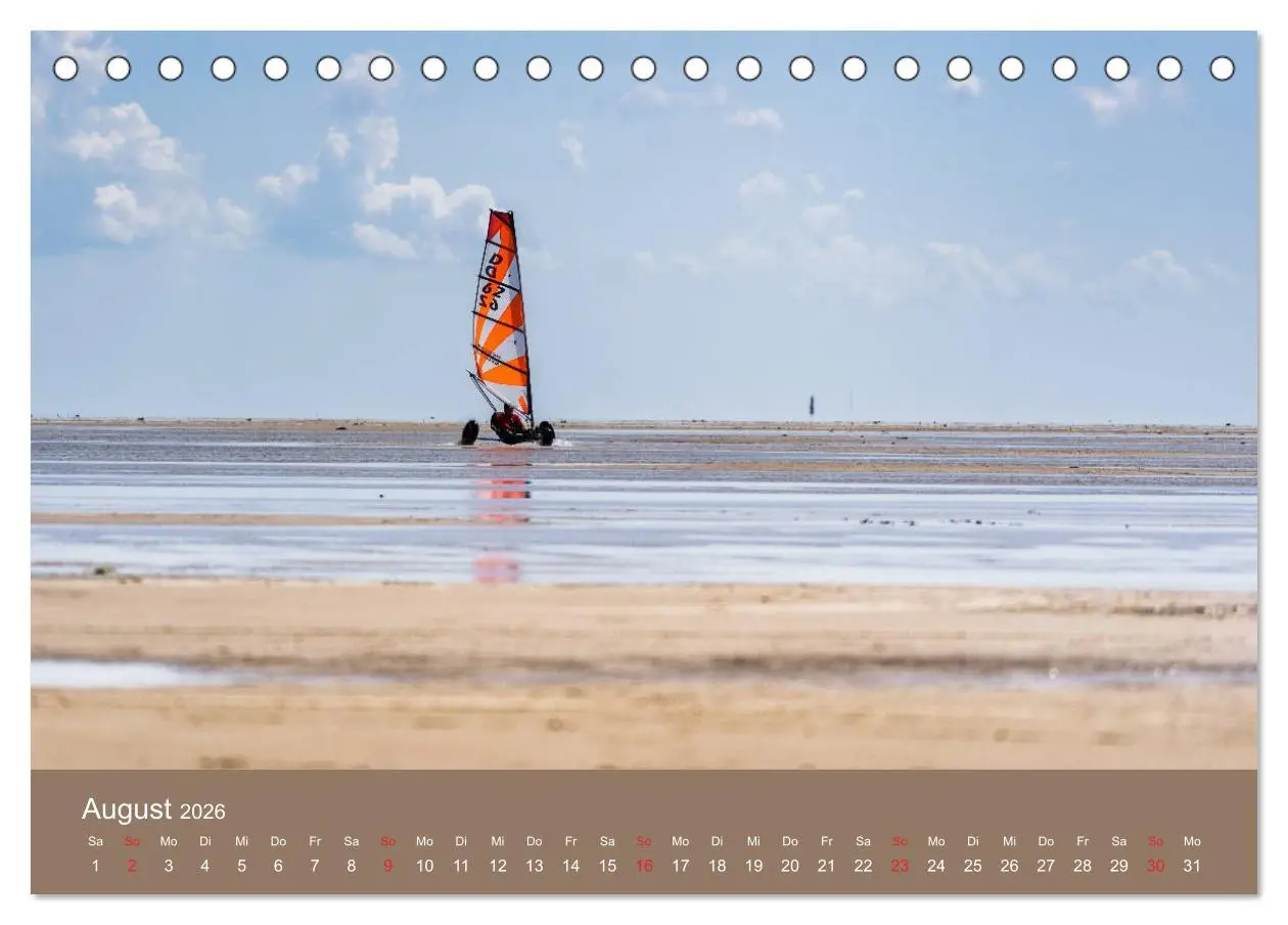 Bild: 9783457788608 | Römö - Wasser, Wind und endloser Strand (Tischkalender 2026 DIN A5...