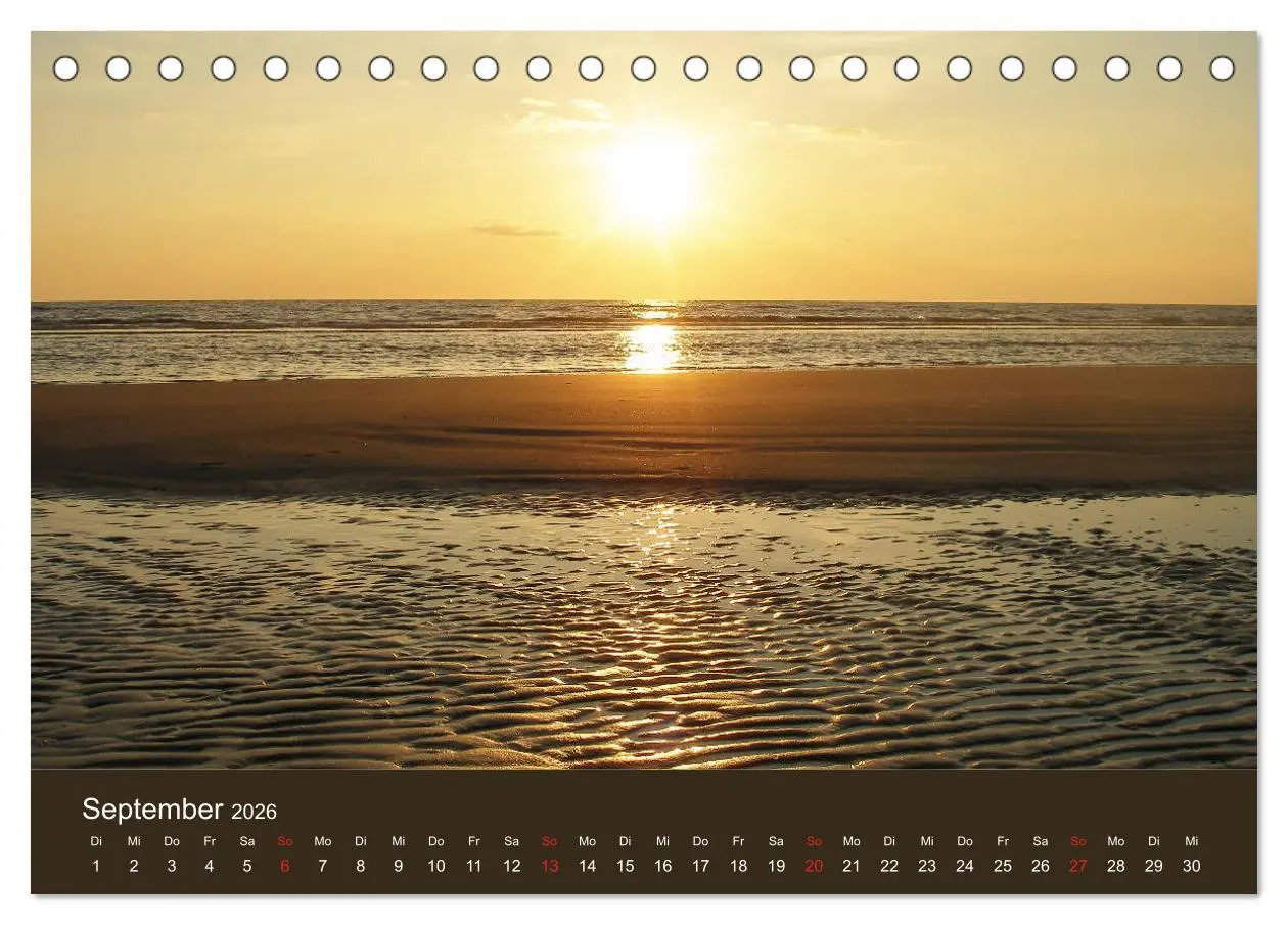 Bild: 9783457788608 | Römö - Wasser, Wind und endloser Strand (Tischkalender 2026 DIN A5...