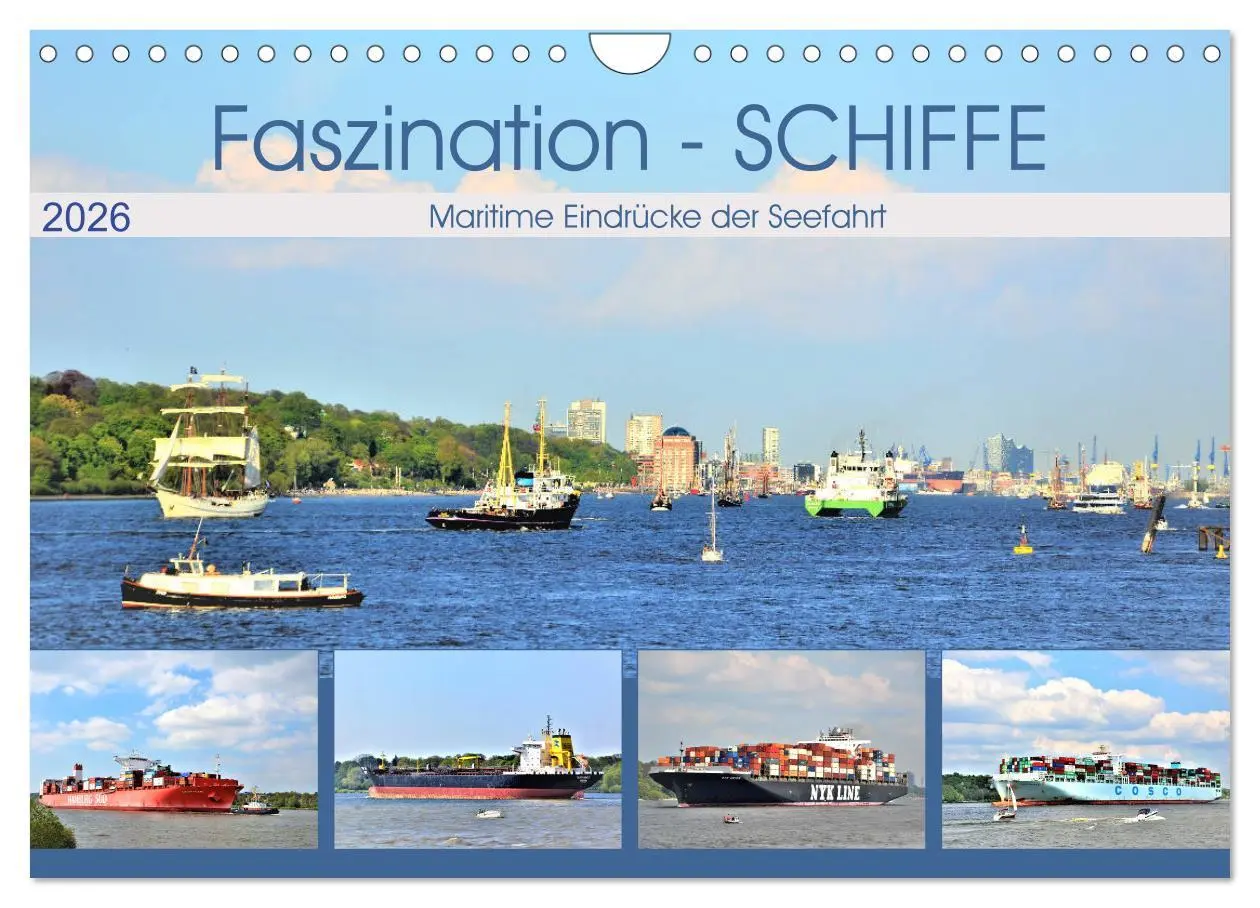 Cover: 9783457858608 | Faszination - SCHIFFE (Wandkalender 2026 DIN A4 quer), CALVENDO...