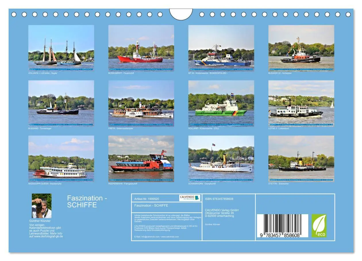 Bild: 9783457858608 | Faszination - SCHIFFE (Wandkalender 2026 DIN A4 quer), CALVENDO...