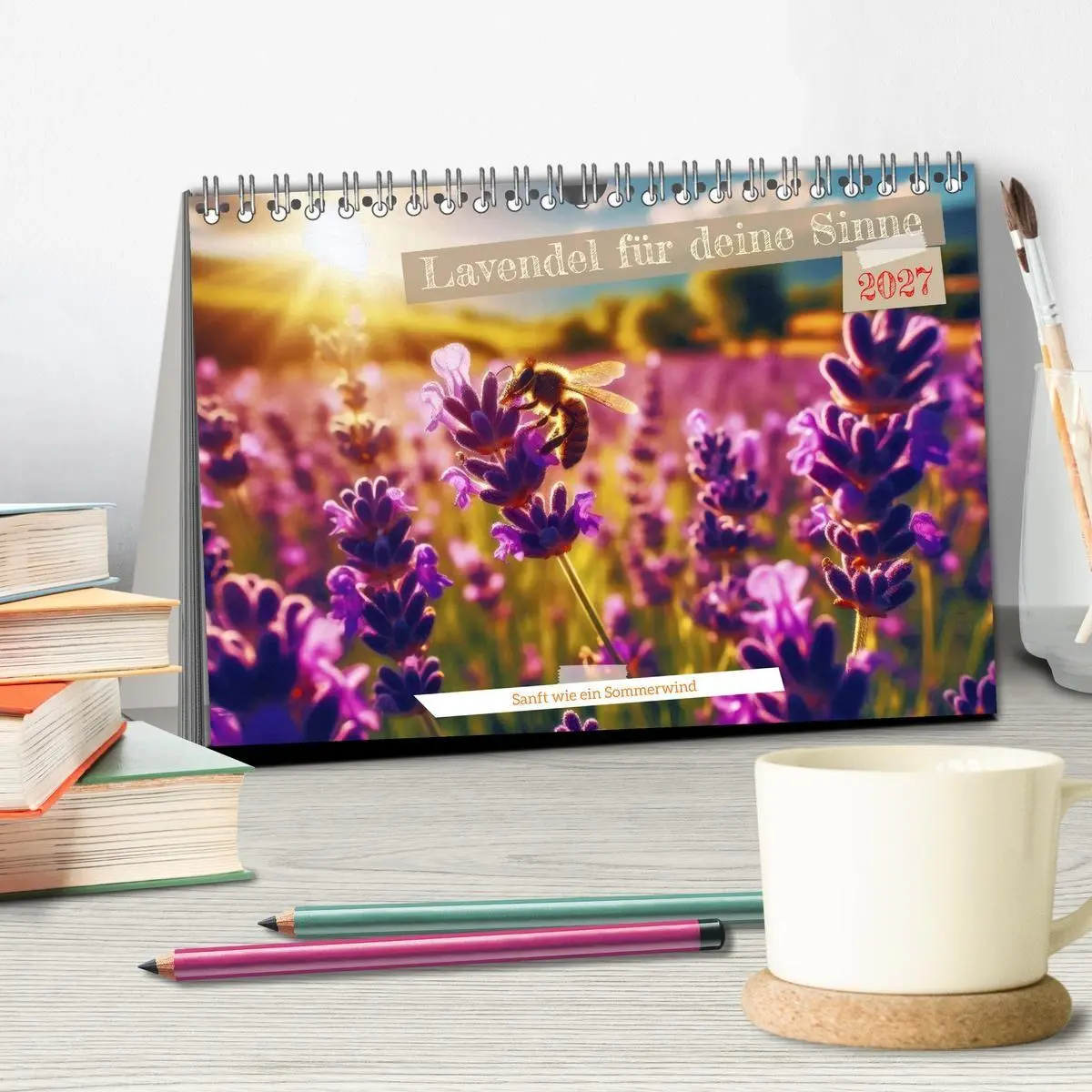 Bild: 9783516878608 | Lavendel für deine Sinne (Tischkalender 2027 DIN A5 quer), CALVENDO...