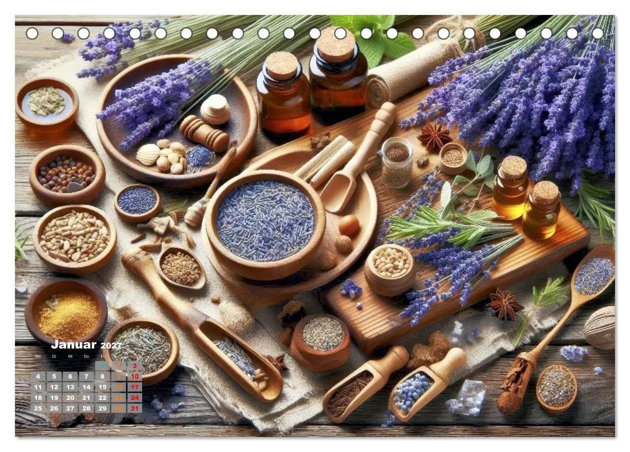 Bild: 9783516878608 | Lavendel für deine Sinne (Tischkalender 2027 DIN A5 quer), CALVENDO...