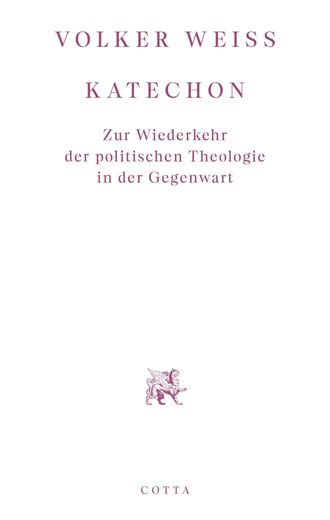 Cover: 9783768198608 | Katechon | Zur Wiederkehr der politischen Theologie in der Gegenwart