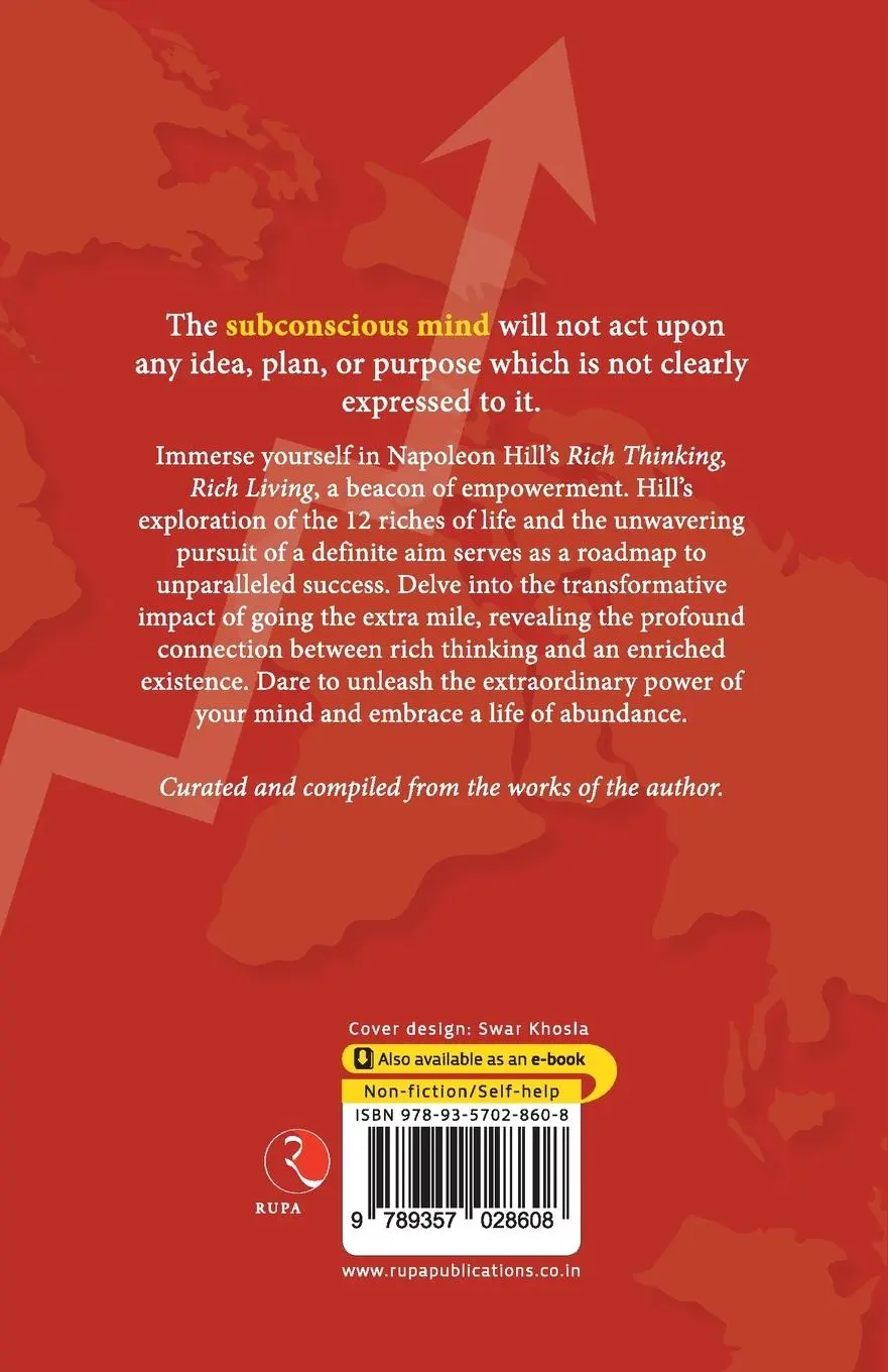 Rückseite: 9789357028608 | Rich Thinking, Rich Living | Napoleon Hill | Taschenbuch | Englisch