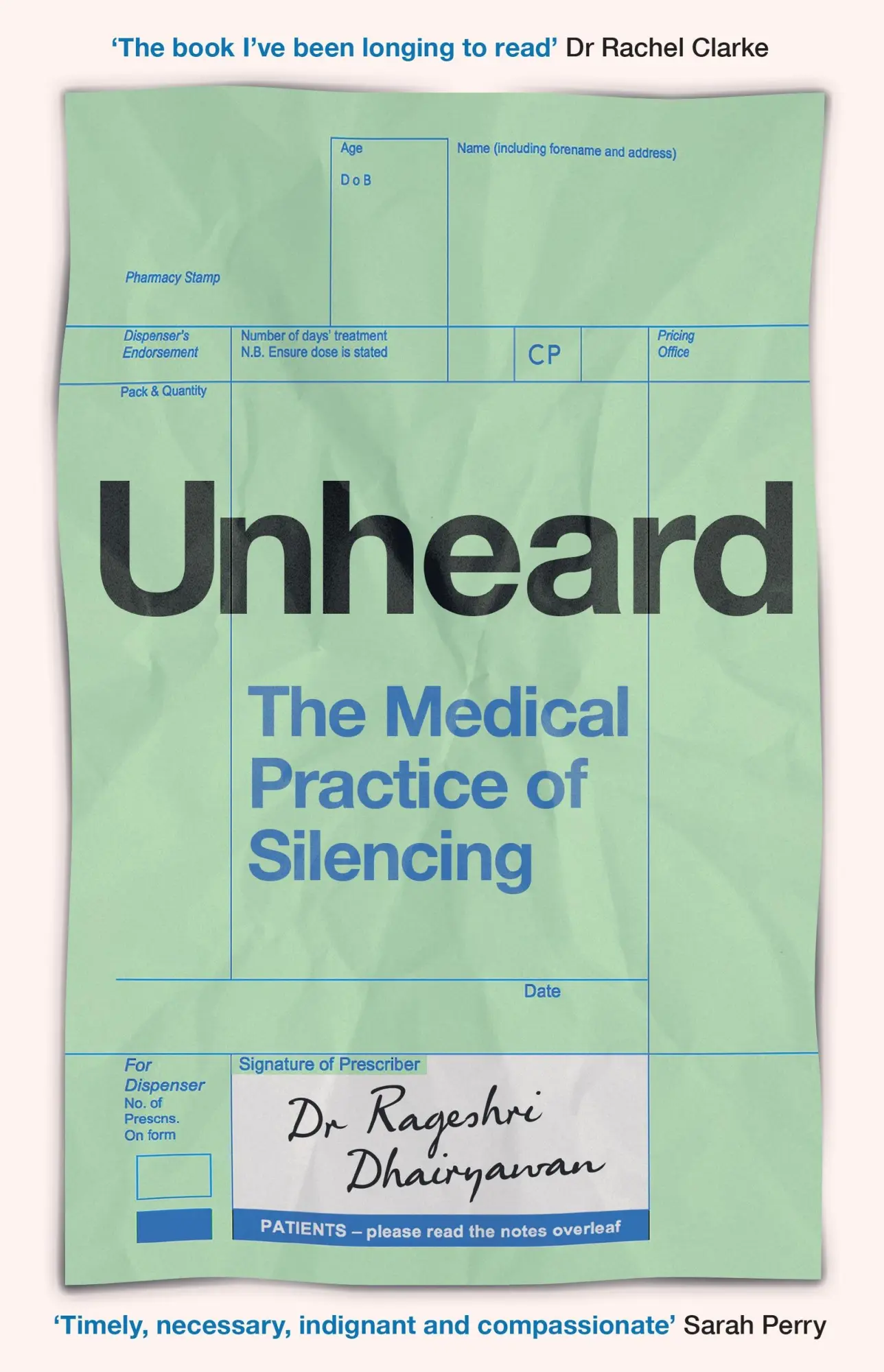 Cover: 9781398718708 | Unheard | The Medical Practice of Silencing | Rageshri Dhairyawan