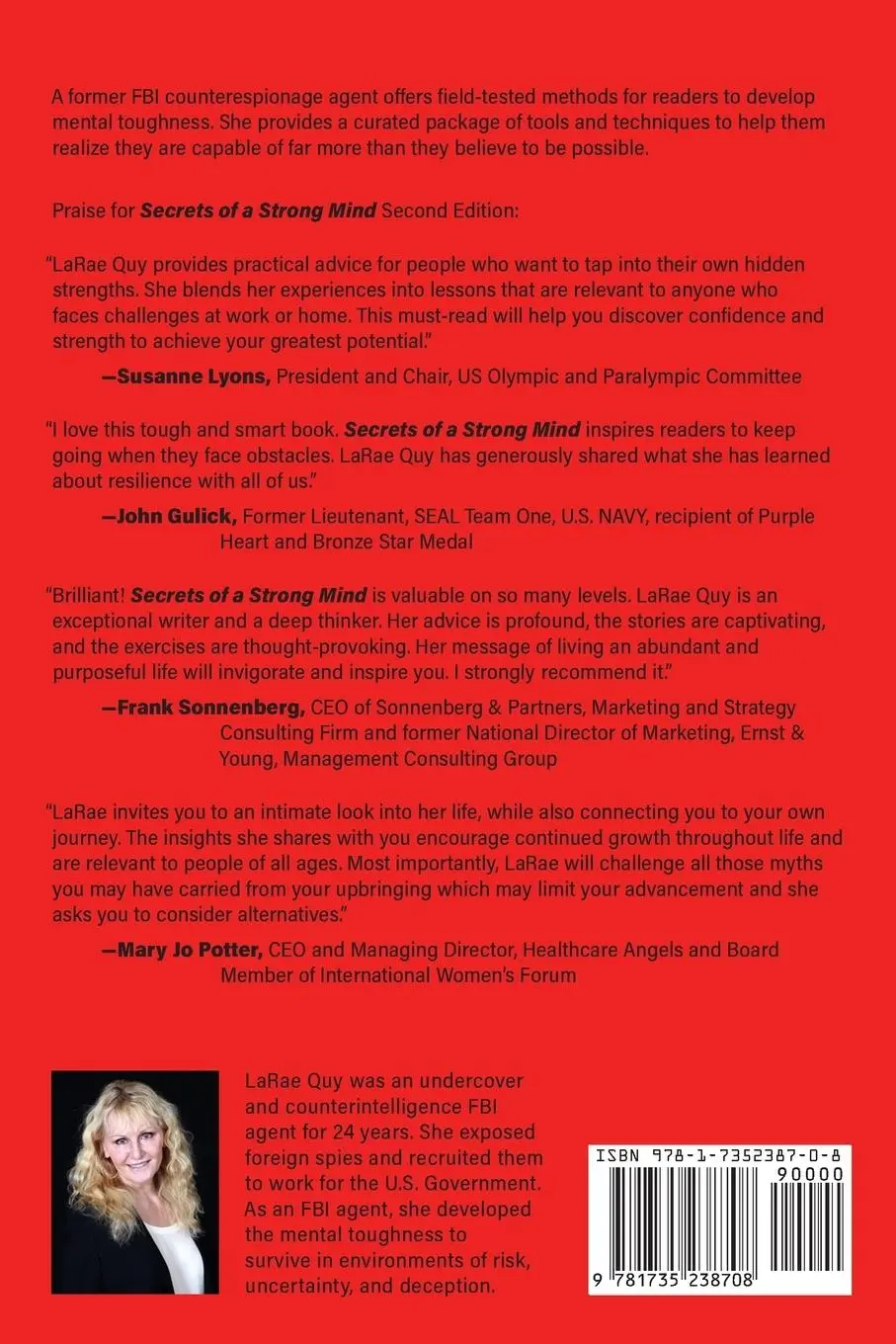 Rückseite: 9781735238708 | SECRETS of a Strong Mind (2nd edition) | Larae Quy | Taschenbuch