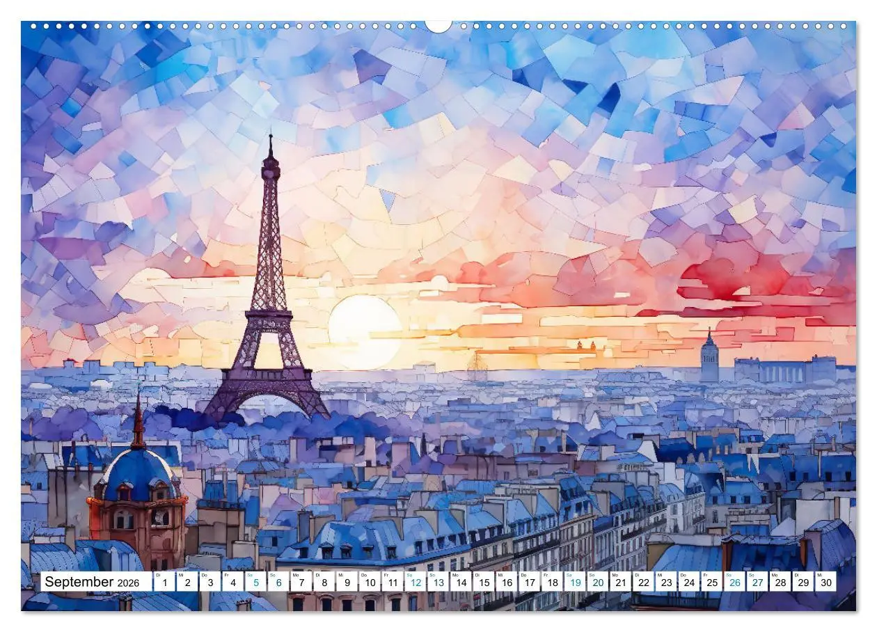 Bild: 9783457398708 | Eiffelturm: Kreativ anders (Wandkalender 2026 DIN A2 quer),...