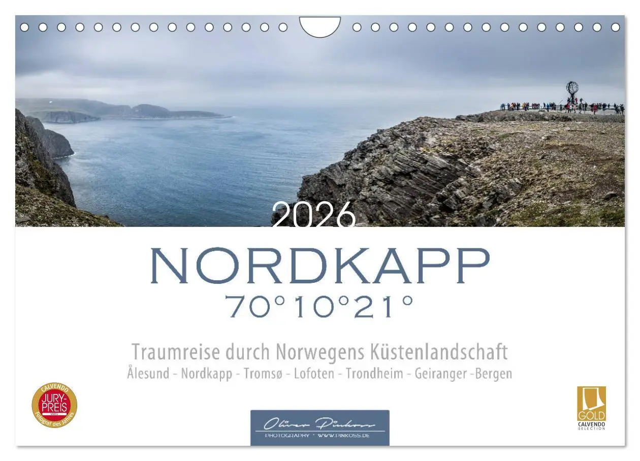 Cover: 9783457848708 | Nordkapp - Norwegens Küstenlandschaft (Wandkalender 2026 DIN A4...